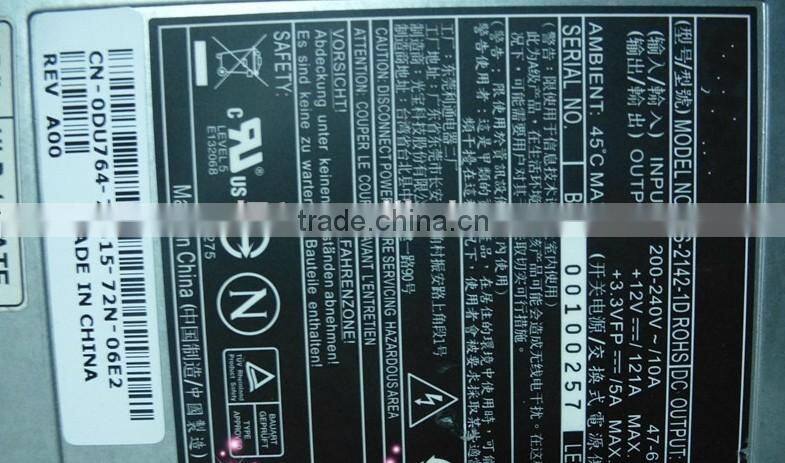 0DU764 DU764 CN-0DU764 PS-2142-1D 1470W Power Supply for Poweredge 6850