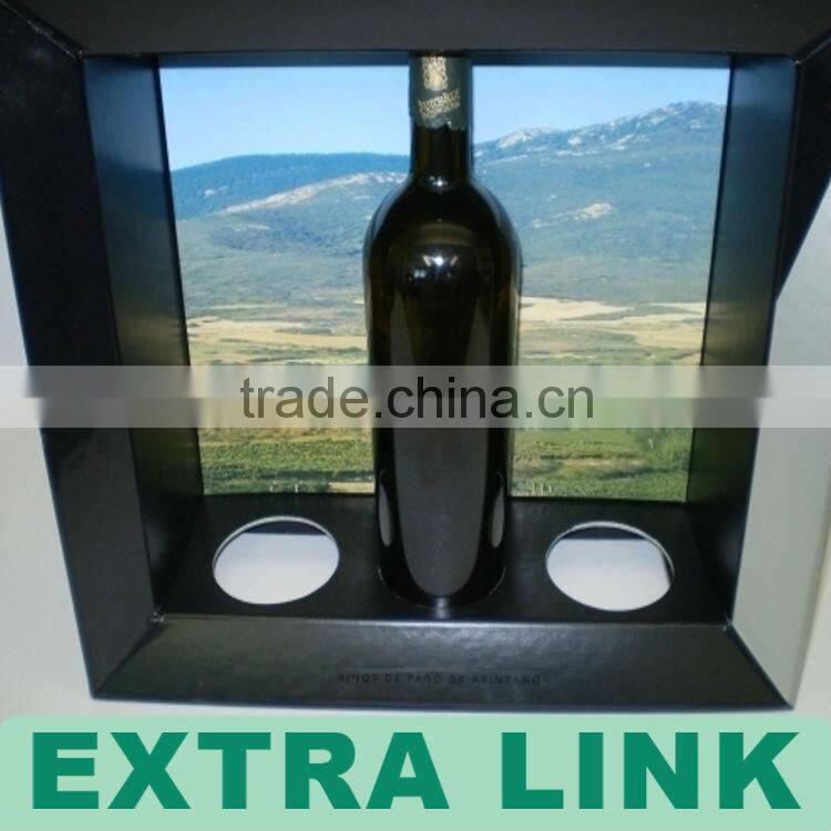 Wholesale creative design high quality durable Duplex leather wine box