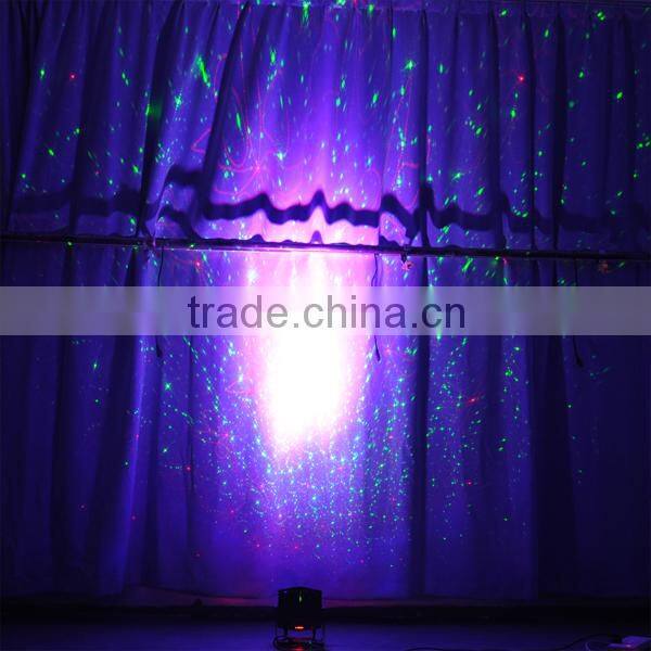 18W RGB Aluminum Indoor LED Par+150mW RG 12Gobos Twinkling Laser Light