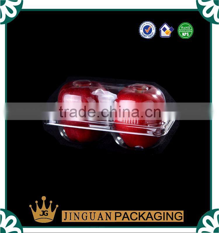 Eco-friendly transparent plastic clamshell blister packaging fruit container
