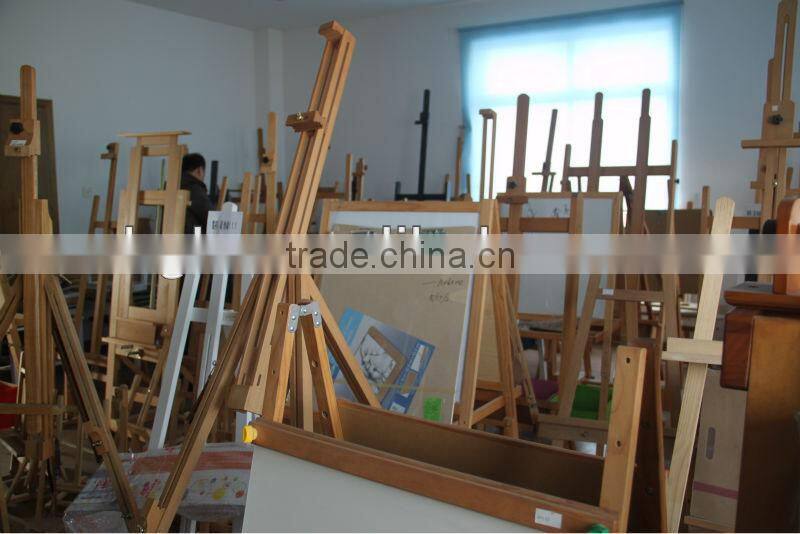 in stock 88*56*164cm beech wood triangular easel stand