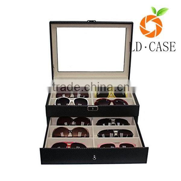 good factory quality Custom packaging luxury PU leather gift glass box