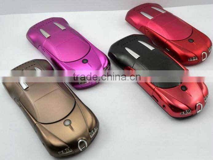 1.8 inch Dual sim card phone +1.3MP camera+Metal body with car light +support bluetooth 01