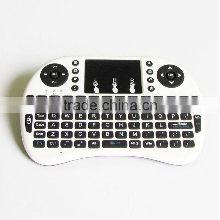 Mini Wireless Keyboard 2.4ghz English Air Mouse Keyboard Touchpad Remote Control For Android TV Box Notebook Tablet PC