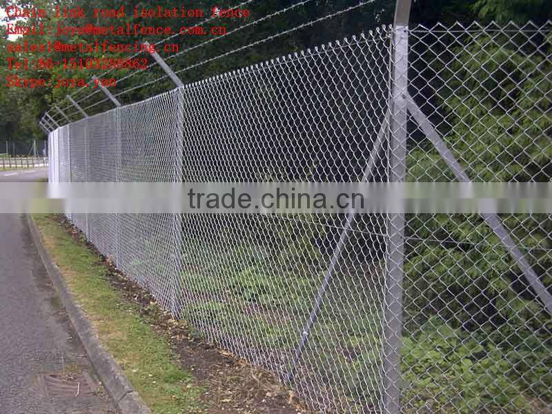 Y arm barbed wire chain link security fence
