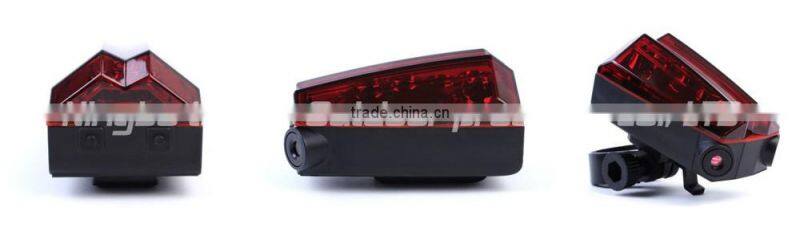factory price smart wireless led laser rear light bicycle