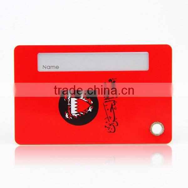 Personalized His and Hers Glossy Finish PVC Sublimation Luggage Tags