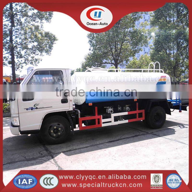 JMC diesel fuel 5ton water tanks trucks prices