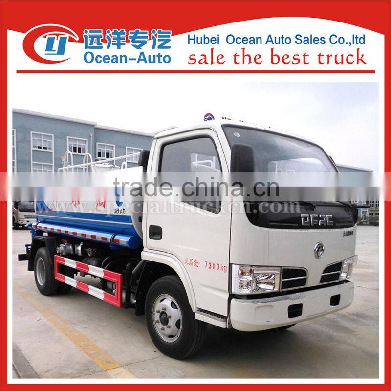 Dongfeng diesel fuel 4000liters small water delivery trucks for sale