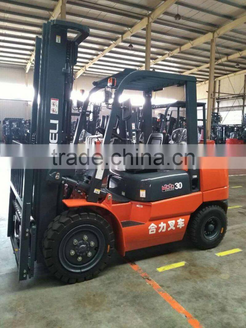 China Top1 Forklift Brand 3500kg forklift with full free mast /3500kg diesel forklift for sale in shanghai china