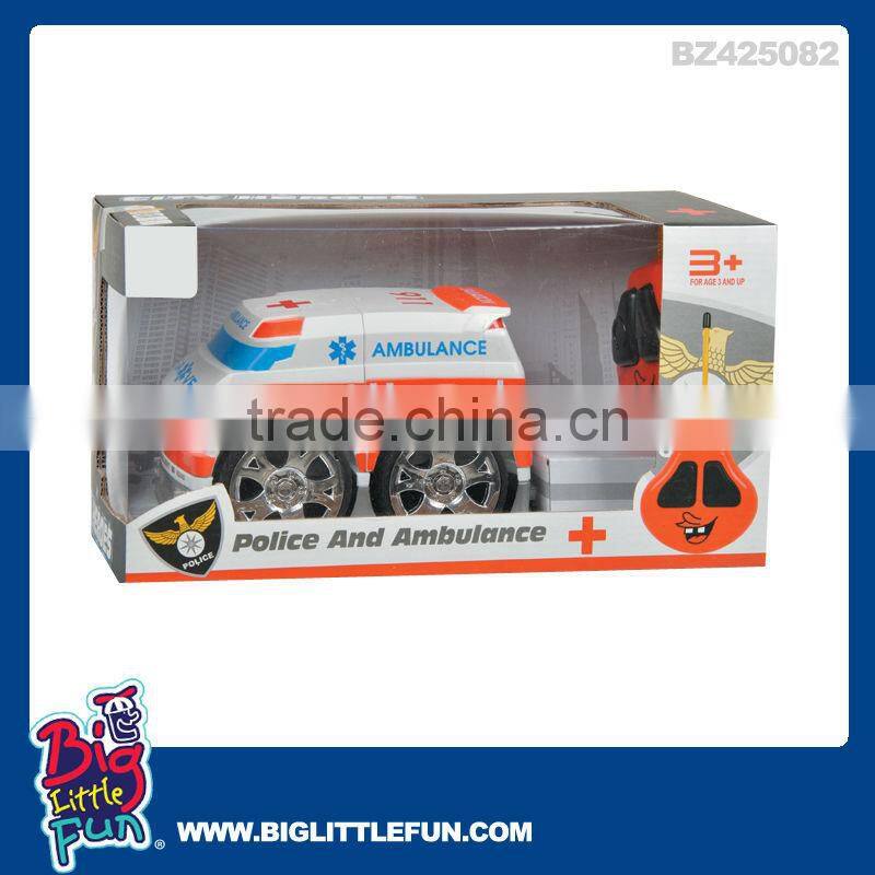 2 channels assembled remote control ambulance toy
