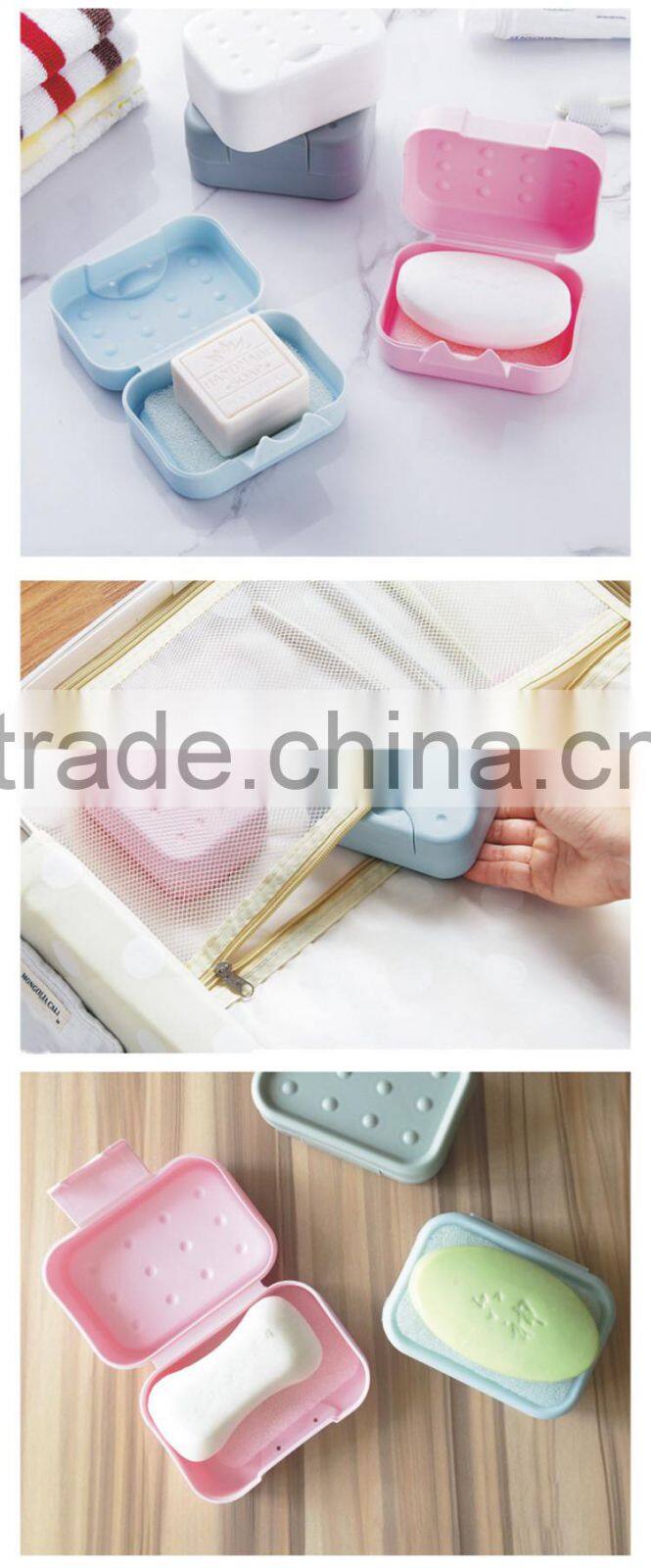 Home Bathroom Shower Travel Hiking Soap Box Dish Plate Holder Case Container