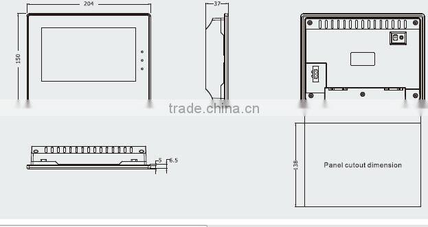 MT4414TE-CAN 7" 16:9 TFT 800X480 pixels LED Serial port hmi touch screen panel HMI