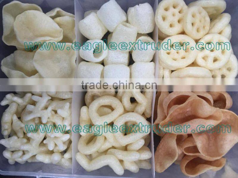 Jinan Eagle DP75 200-300/h 2D and 3D wheat and potato and corn snack pellet chips extruder machine production line