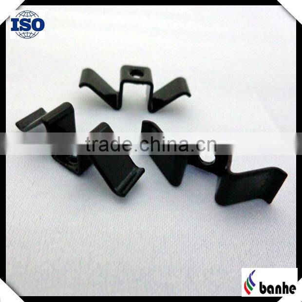 Precision black powder coated right angle bracket
