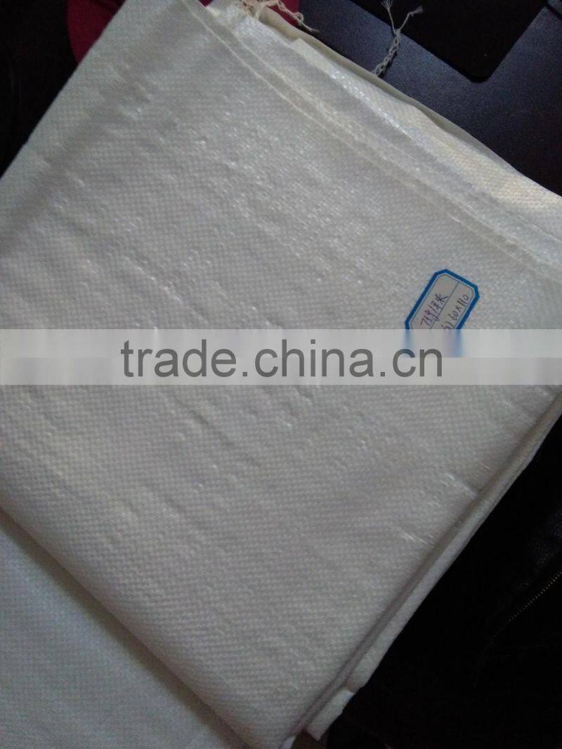 60*110cm pp woven bag/ 25kg white woven bag/50kg waterproof pp woven bag/PP Woven Rice Bag