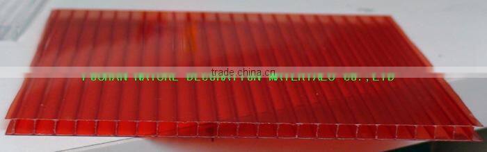opal polycarbonate hollow sheet with 100% virgin raw materials