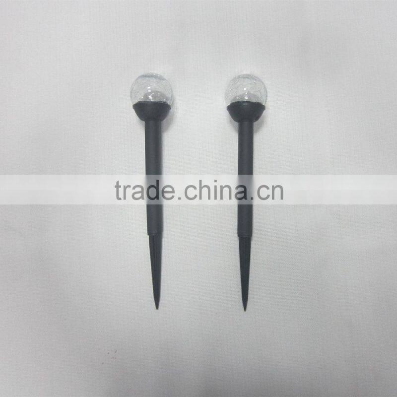 Eco-friendly Solar LED Garden Glass Crackle Lawn Light