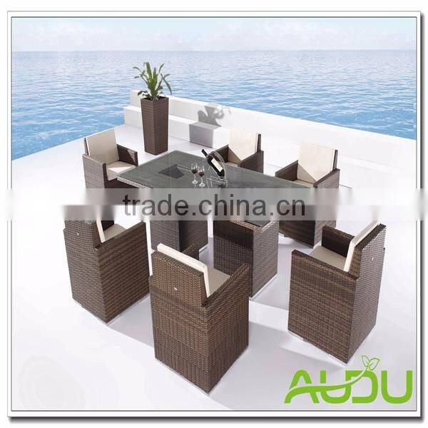 Audu Perth Balcony Patio Dining Set,Wicker Dining Set