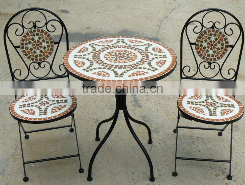 Deluxe mosaic bistro set