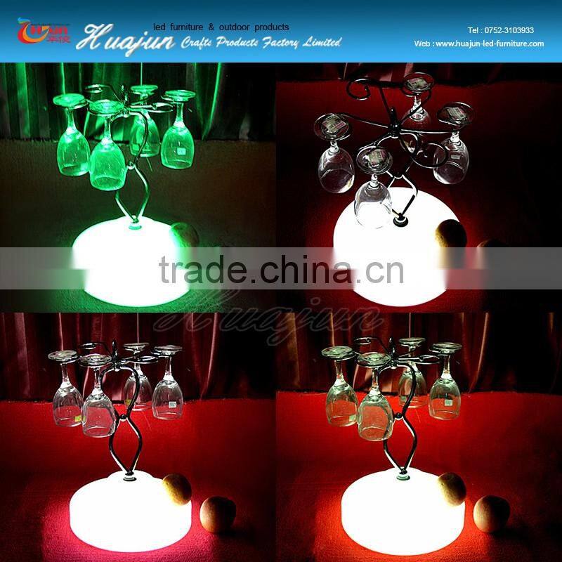 indoor led illuminated furniture wineglass shelf,illuminated wineglass shelf
