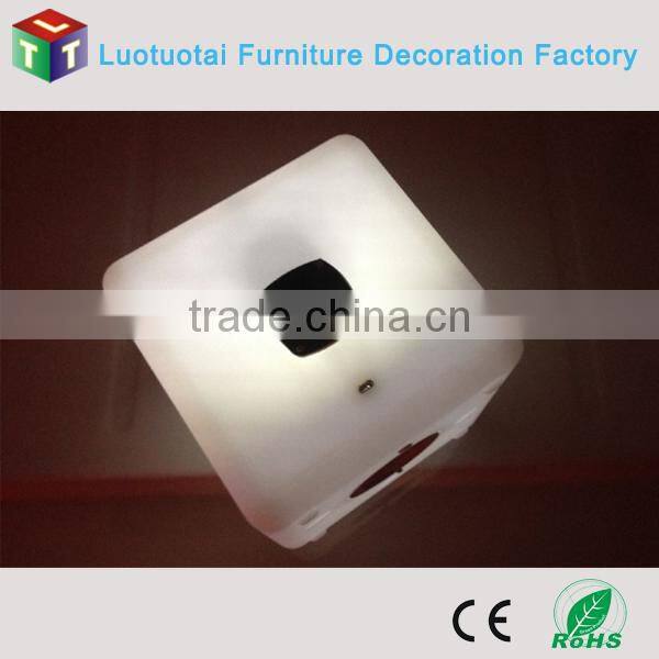 Plastic led music cube with multicolor change