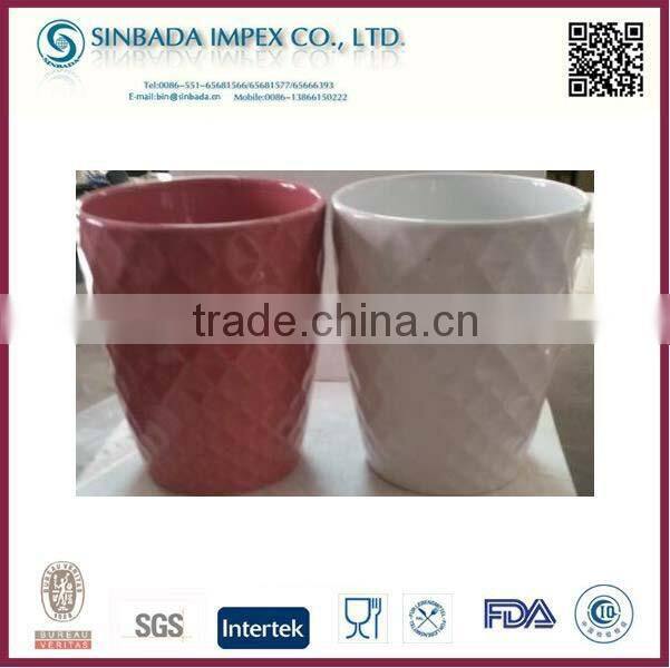 glazed colored large plant clay pots