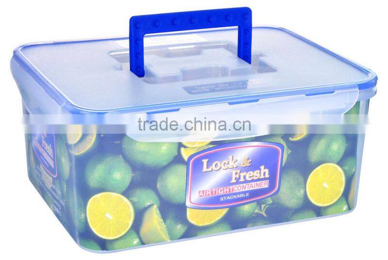 6500ml keep vegetables fresh box/BPA free container/fresh food box/vacuum seal food box