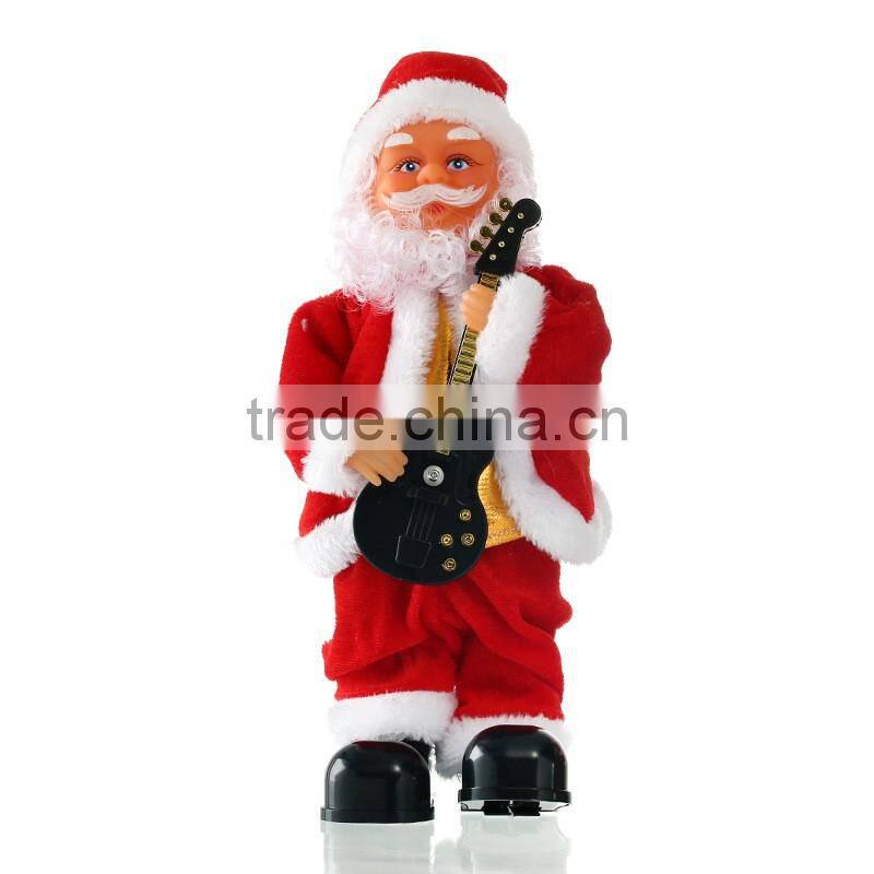 Top sale Christmas Supplier christmas dancing and singing santa claus