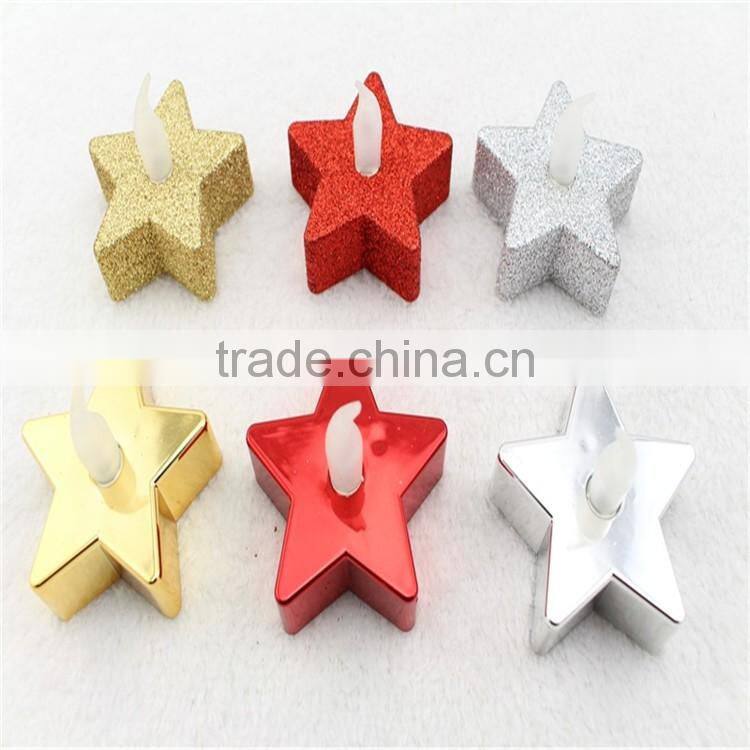 Wholesale Christmas color-changing star LED tea candle light