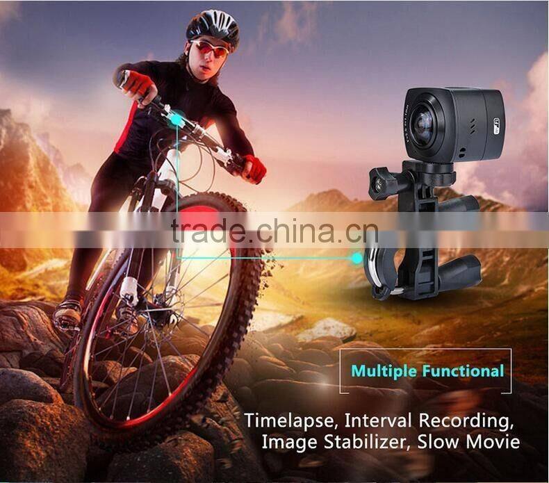 Multifunctional Full HD 360 Degree VR Sports Video Camera Wifi Waterproof Mini Outdoor Portable Vitual Reality Sports Camera