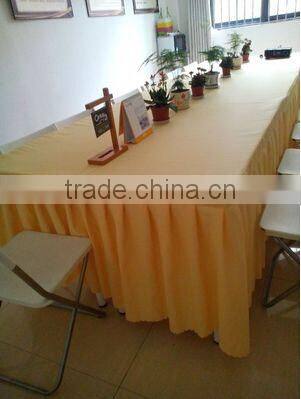 hotsale yellow conference table skirting