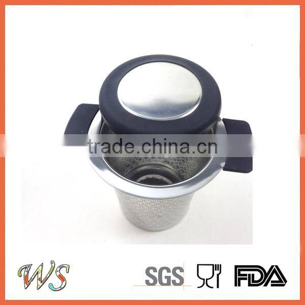 WS-IF004 Stainless steel tea infuser with silicone handle/Tea cup