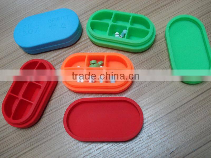 Eco-friendly silicone pill box