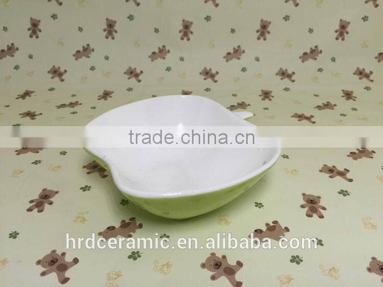 Stocked apple shape Porcelain food dish/soap dish/salad bowl