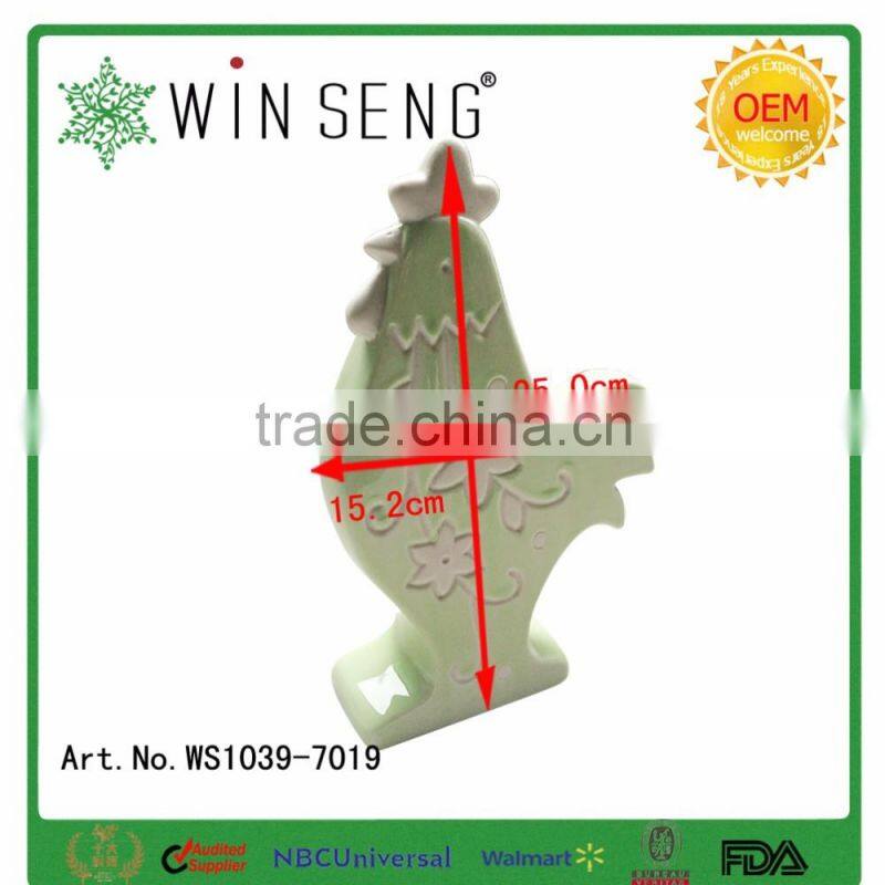 Home decoration porcelain chicken statue