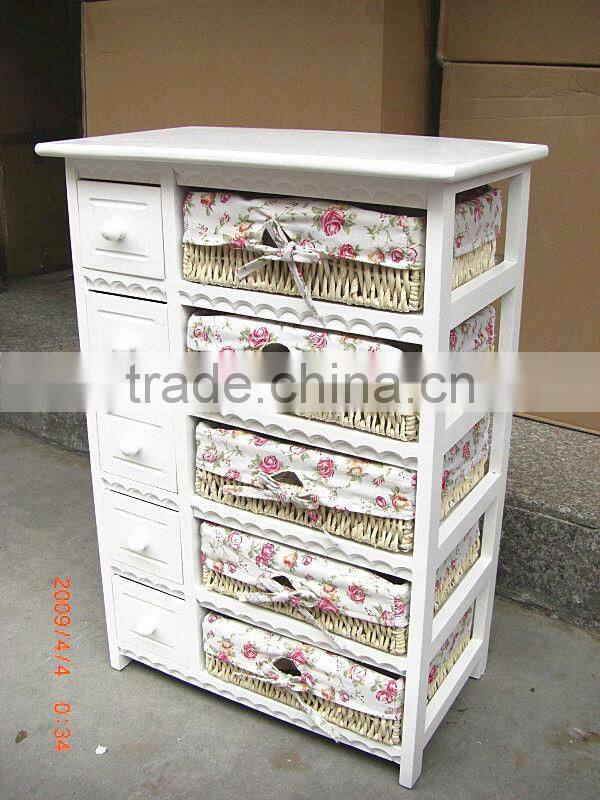 tong wood kitchen cabinet wire basket for other home decoration