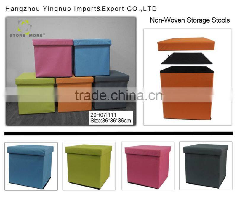 Green Storage Cube Basket Footrest