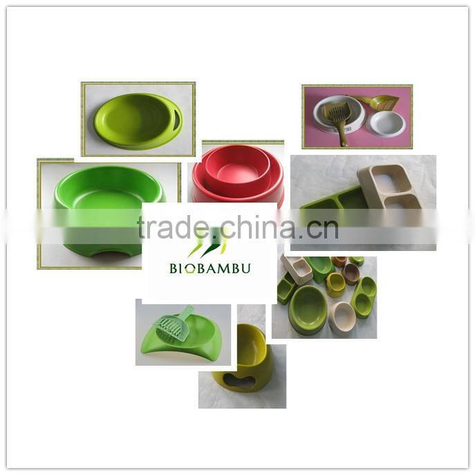 Practical Ecological best selling bamboo fiber pet bowl series