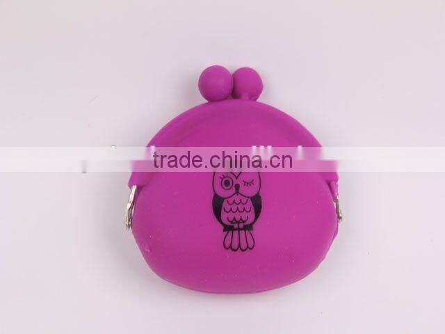 Owl pattern Silicone Purse /Coin Purse