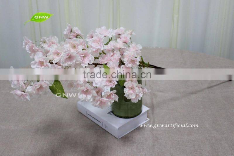 GNW BLB-CH1605013 Best choice wholesale pink Short stem Cherry blossom branche for Sale