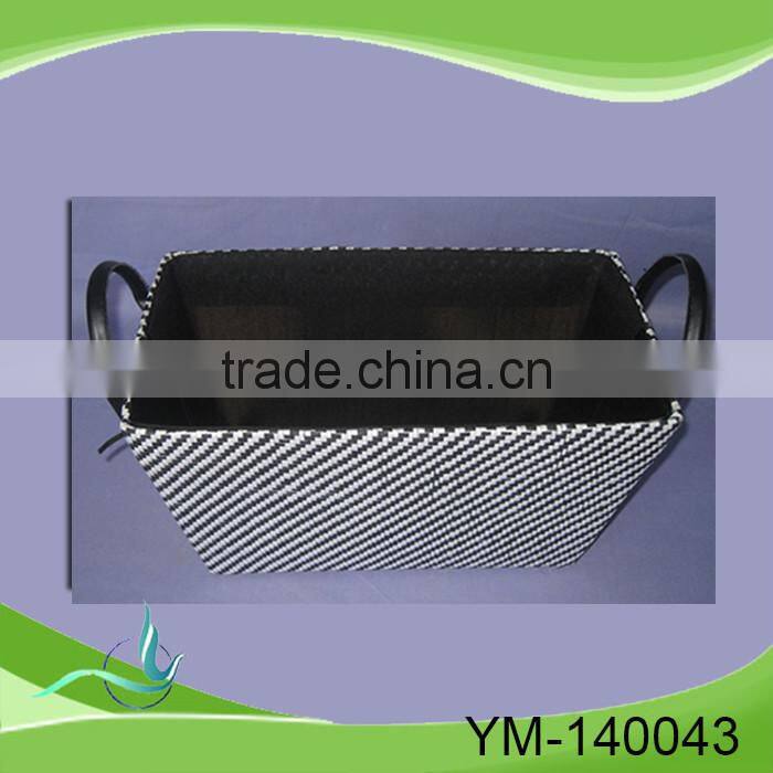 China wholesale antique paper box storage baskets with lids and handles