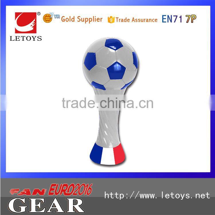 2016 Euro Cup hot sale plastic bottle opener with rattle/ cheering products/ noise maker rattle