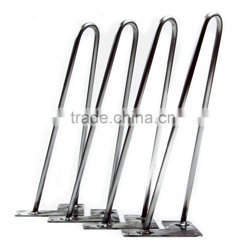 Furniture hardware steel hairpin legs,metal table leg FF089
