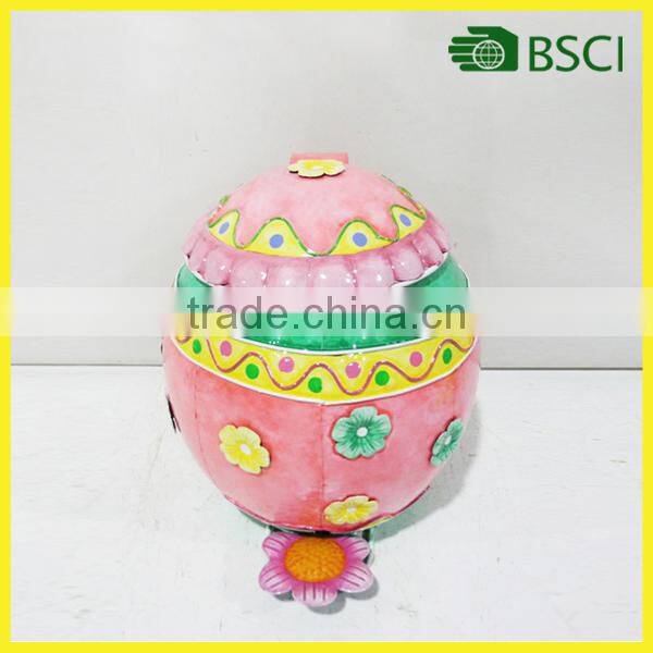 Funny metal bird trash bin arts decoration for home