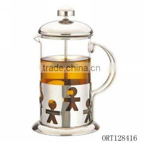 glass and stainless steel tea maker colored
