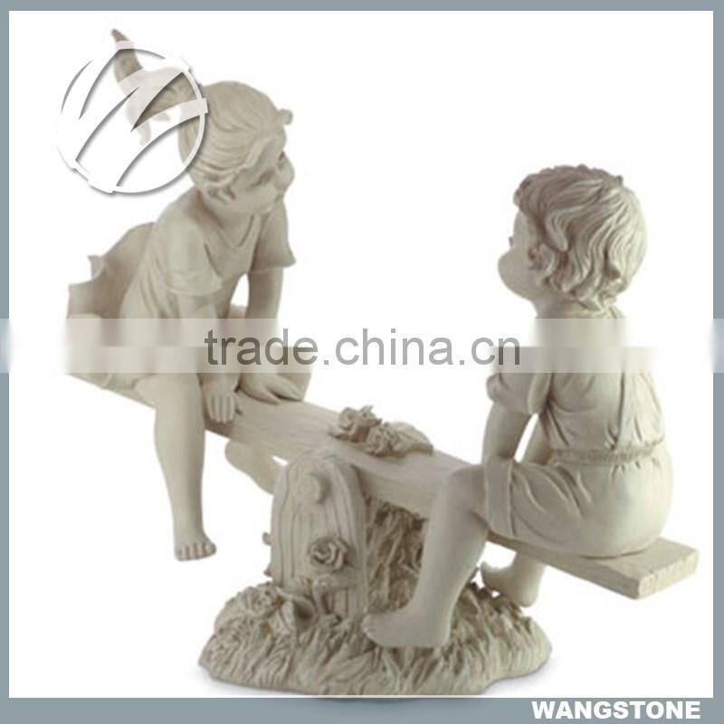 Abstract Outdoor Stone Human Faces Sculpture