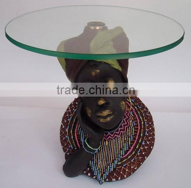 Indian antique lady resin statue