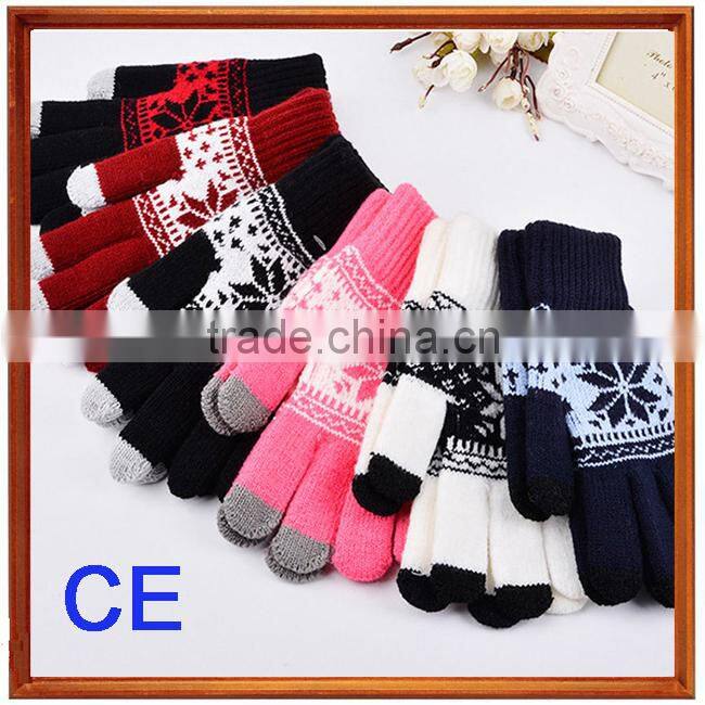 Customized Logo Men Women Unisex Winter Mobile Phone Gloves Touch Screen Gloves