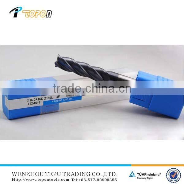 Tungsten carbide four flute straight shank wood end mill tool grinder